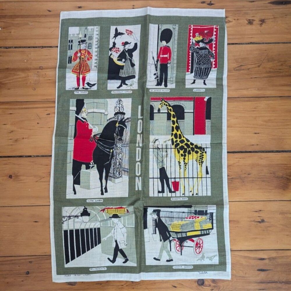 London Irish Linen Ulster Souvenir Tea Towel